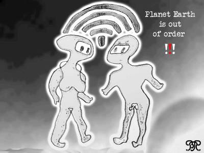 Crazy Art by me - Planet Earth is out of Order.
